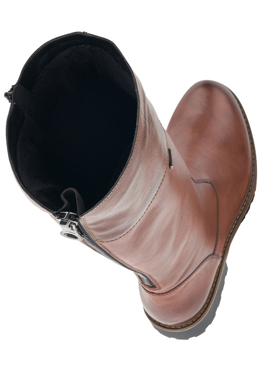 Damen - Remonte, gefütterte Damen-Stiefel, Winterschuhe, Weite G, mit Reißverschluss Ansicht 13 Damen - Remonte, gefütterte Damen-Stiefel, Winterschuhe, Weite G, mit Reißverschluss, in Größe 036 bis 042, in Farbe SCHWARZ-MARONE Ansicht 13