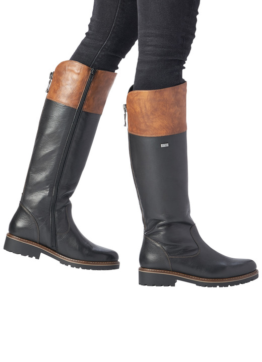 Stiefel & Stiefeletten - Remonte, gefütterte Damen-Stiefel, Winterschuhe, Weite G, mit Reißverschluss, in Größe 036 bis 042, in Farbe SCHWARZ-MARONE Ansicht 7