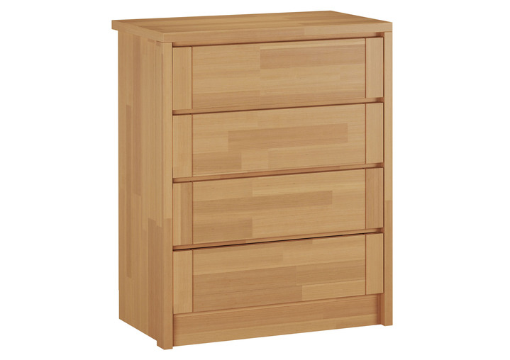 Möbel - Kommodenserie aus Massivholz mit  Soft-Close Ansicht 4 Möbel - Kommodenserie aus Massivholz mit  Soft-Close, in Farbe KERNBUCHE, in Ausführung Schubladenkommode, schmal Ansicht 4