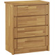 Möbel - Kommodenserie aus Massivholz mit  Soft-Close – Farbe KERNBUCHE – Ansicht 5 Möbel - Kommodenserie aus Massivholz mit  Soft-Close, in Farbe KERNBUCHE, in Ausführung Schubladenkommode, schmal – Farbe KERNBUCHE – Ansicht 5