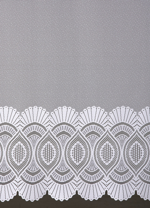 Kurzgardinen - Kurzstore mit Stangendurchzug Ansicht 3 Kurzgardinen - Kurzstore mit Stangendurchzug, in Größe 828 (H50xB145 cm) bis 889 (H78xB170 cm), in Farbe WEISS Ansicht 3