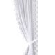 Klassisch - Raffgardinen-Garnitur mit Universalschienenband – Farbe WEISS – Ansicht 2 Klassisch - Raffgardinen-Garnitur mit Universalschienenband, in Größe 348 (H125xB128 cm) bis 899 (Raffhalter, 2er-Pack, 70 cm), in Farbe WEISS – Farbe WEISS – Ansicht 2