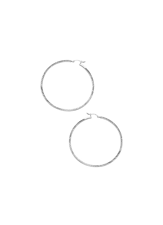 - Creolen mit Struktur, in Farbe  Ansicht 2