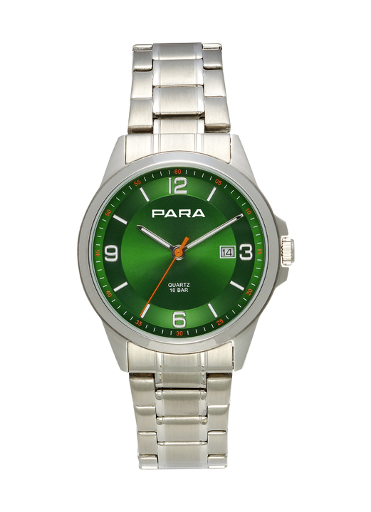 Quartzuhren - Quartz-Herrenuhr von Para, in Farbe , in Ausführung Zifferblatt Grün Ansicht 2