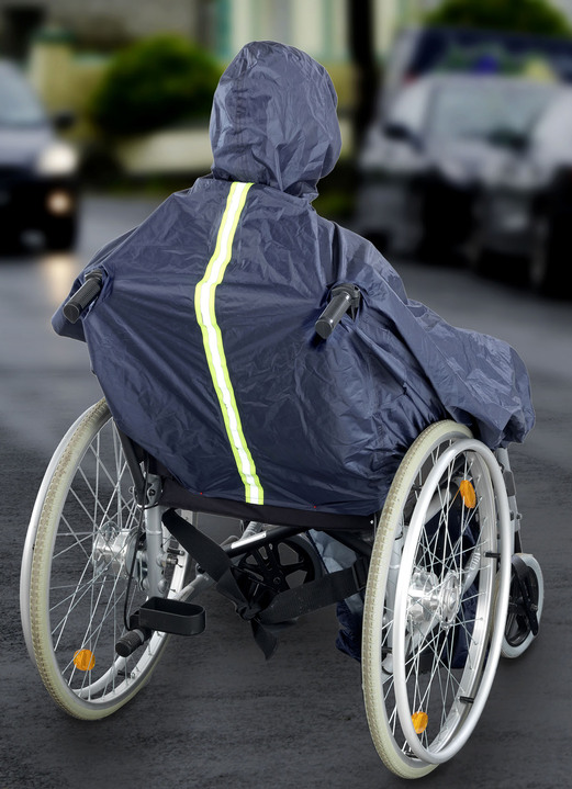 Mobilität - Rollstuhl-Regencape Ansicht 2 Mobilität - Rollstuhl-Regencape, in Farbe BLAU Ansicht 2