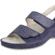 - Bequeme Klett-Sandalette aus Velours-Leder, in Größe 036 bis 042, in Farbe BLAU – Farbe BLAU – Ansicht 1