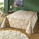 Tagesdecken - Hochwertige Tagesdecke mit Bandeinfassung – Farbe GOLD – Ansicht 1 Tagesdecken - Hochwertige Tagesdecke mit Bandeinfassung, in Größe 873 (Einzelbett, 135x210 cm) bis 924 (2 Kissenbezüge, 50x 50 cm), in Farbe GRÜN – Farbe GOLD – Ansicht 1