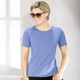 Shirts - Kombistarkes Shirt in 9 Farben – Farbe BLEU Shirts - Kombistarkes Shirt in 9 Farben, in Größe L (44/46) bis XXL (52/54), in Farbe WEISS
