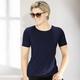 Shirts - Kombistarkes Shirt in 9 Farben – Farbe MARINE Shirts - Kombistarkes Shirt in 9 Farben, in Größe L (44/46) bis XXL (52/54), in Farbe WEISS