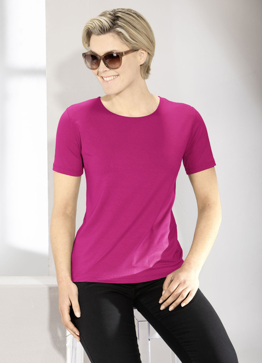 Shirts - Kombistarkes Shirt in 9 Farben Ansicht 8 Shirts - Kombistarkes Shirt in 9 Farben, in Größe L (44/46) bis XXL (52/54), in Farbe WEISS Ansicht 8