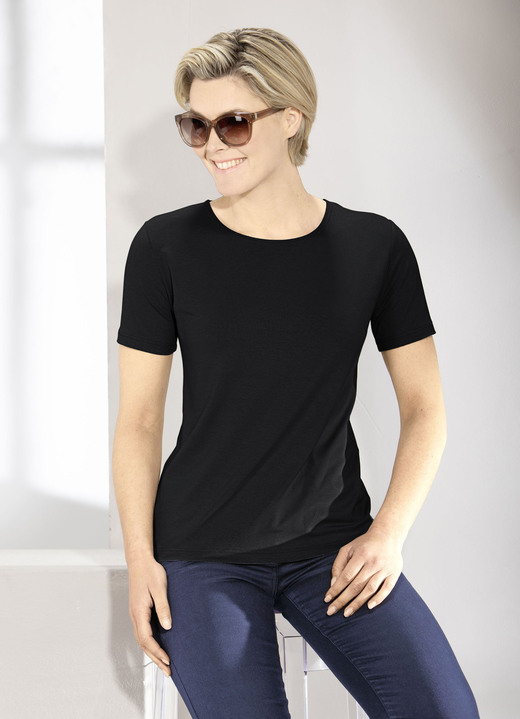 Shirts - Kombistarkes Shirt in 9 Farben Ansicht 3 Shirts - Kombistarkes Shirt in 9 Farben, in Größe L (44/46) bis XXL (52/54), in Farbe WEISS Ansicht 3