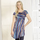 Shirts - Longshirt mit überschnittener Schulterpartie in 2 Farben – Farbe MARINE-BLEU Shirts - Longshirt mit überschnittener Schulterpartie in 2 Farben, in Größe 040 bis 054, in Farbe MARINE-BLEU
