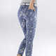 Hosen - Jeans mit floraler Dessinierung, in Größe 017 bis 050, in Farbe JEANSBLAU-BLAU – Farbe JEANSBLAU-BLAU – Ansicht 4