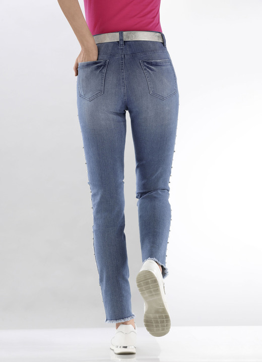 Hosen - Edel-Jeans mit tollen Zierperlen Ansicht 4 Hosen - Edel-Jeans mit tollen Zierperlen, in Größe 017 bis 050, in Farbe JEANSBLAU Ansicht 4