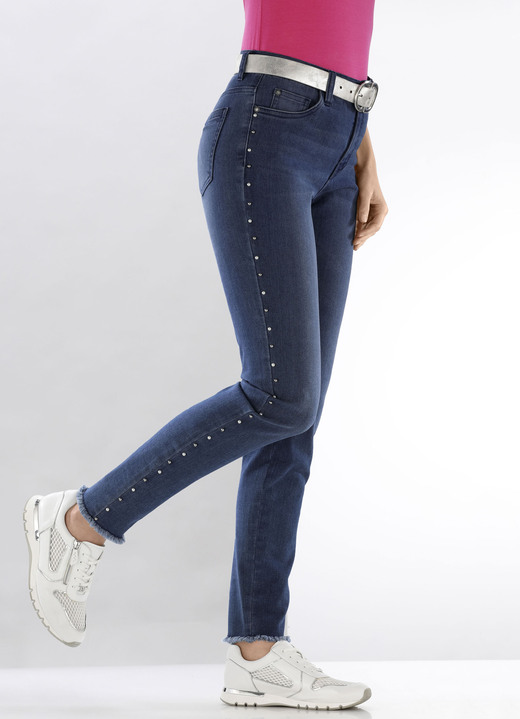 Hosen - Edel-Jeans mit tollen Zierperlen Ansicht 9 Hosen - Edel-Jeans mit tollen Zierperlen, in Größe 017 bis 050, in Farbe JEANSBLAU Ansicht 9