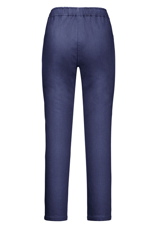Hosen mit Knopf- und Reißverschluss - Jeans in 7/8-Länge, in Größe 019 bis 058, in Farbe HELLBLAU Ansicht 8