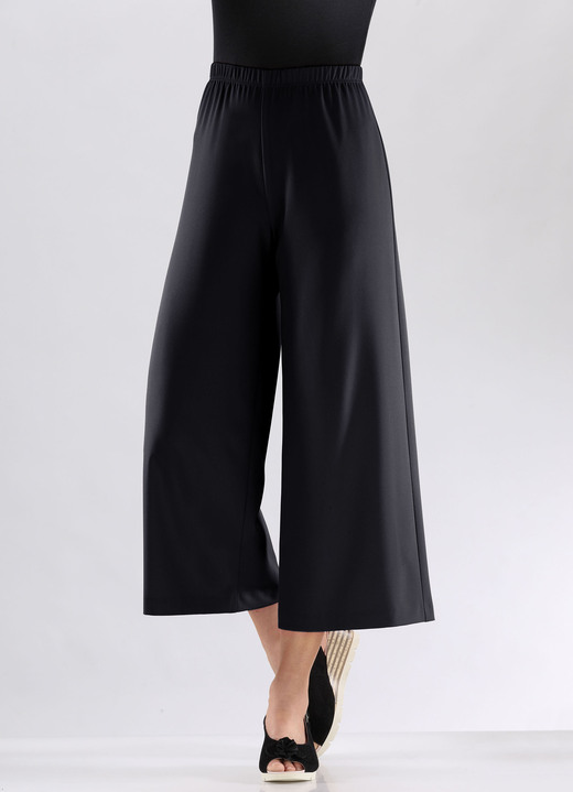 Uni - Pflegeleichte Culotte Ansicht 4 Uni - Pflegeleichte Culotte, in Größe 018 bis 054, in Farbe MARINE Ansicht 4