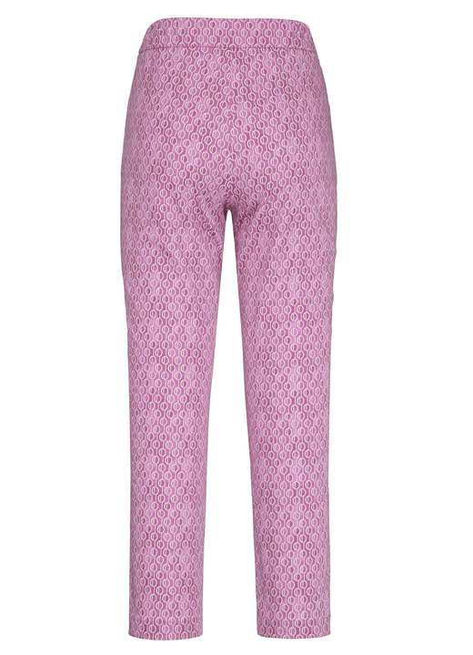 Hosen - Hose in aktueller Dessinierung, in Größe 018 bis 052, in Farbe AZURBLAU-WEISS Ansicht 6