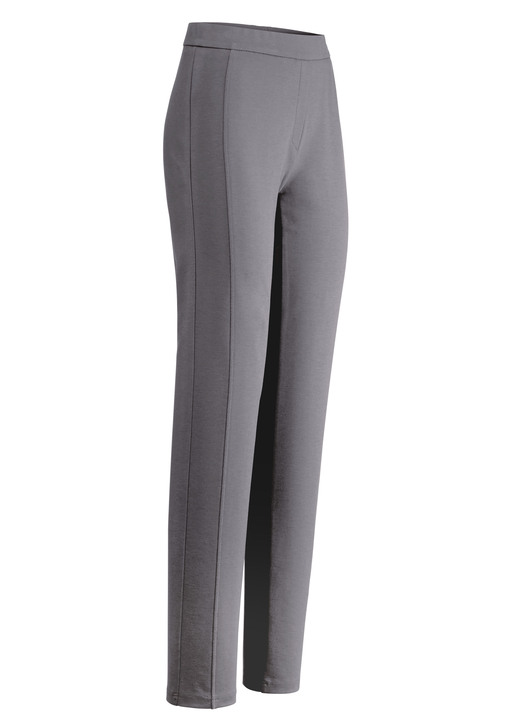 Hosen - Hose mit figurgünstiger Teilungsnaht, in Größe 018 bis 054, in Farbe MITTELGRAU Ansicht 1