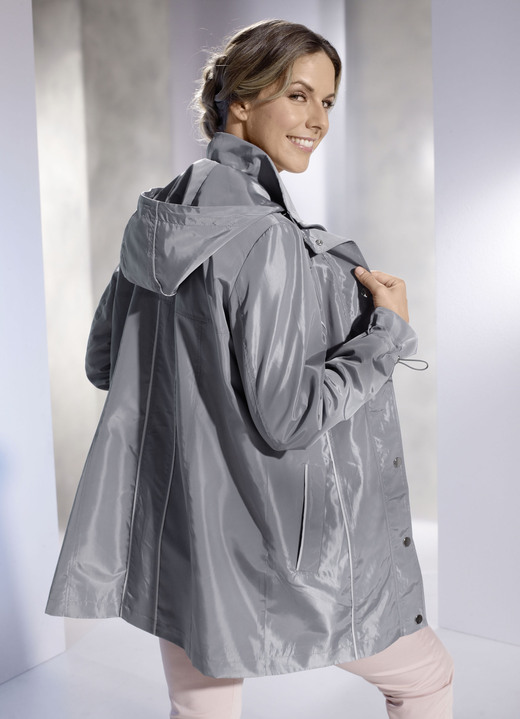 - Jacke mit Reflektorpaspeln, in Größe 038 bis 054, in Farbe GRAU Ansicht 2