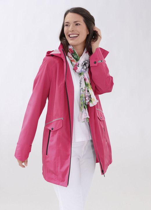 - Funktions-Longjacke in 2 Farben, in Größe 020 bis 060, in Farbe HIMBEERE Ansicht 3