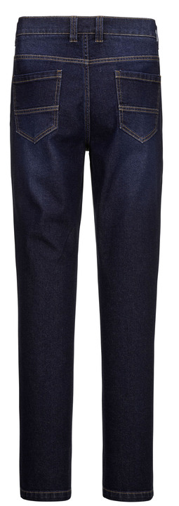 - Jeans in 5-Pocket Form in 3 Farben, in Größe 024 bis 060, in Farbe DUNKELJEANS Ansicht 3