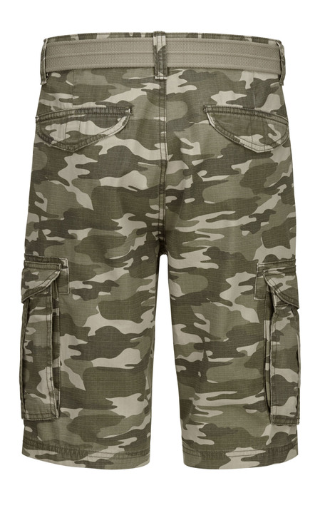 Shorts & Bermudas - Bermudas mit Gürtel und Cargotaschen in 2 Farben Ansicht 6 Shorts & Bermudas - Bermudas mit Gürtel und Cargotaschen in 2 Farben, in Größe 046 bis 062, in Farbe ANTHRAZIT-GRAU Ansicht 6