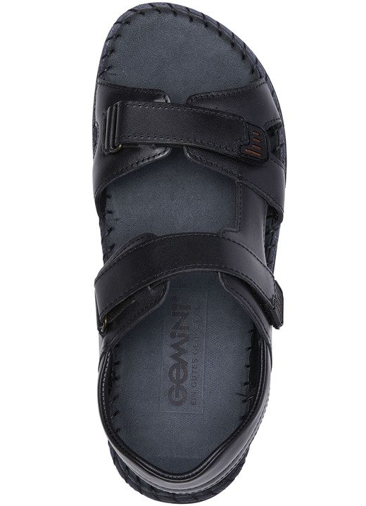 - Gemini Sandale aus Rind-Nappaleder, in Größe 040 bis 046, in Farbe SCHWARZ Ansicht 2