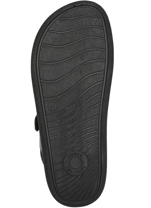 - Gemini Sandale aus Rind-Nappaleder, in Größe 040 bis 046, in Farbe SCHWARZ Ansicht 3