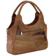 - Patchwork-Tasche aus Nappaleder , in Farbe COGNAC – Farbe COGNAC – Ansicht 2