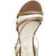 Sandaletten & Pantoletten - Caprice Sandalette aus teilweise metallisiertem Nappaleder – Farbe COGNAC-GOLD – Ansicht 3 Sandaletten & Pantoletten - Caprice Sandalette aus teilweise metallisiertem Nappaleder, in Größe 3 1/2 bis 8, in Farbe COGNAC-GOLD – Farbe COGNAC-GOLD – Ansicht 3
