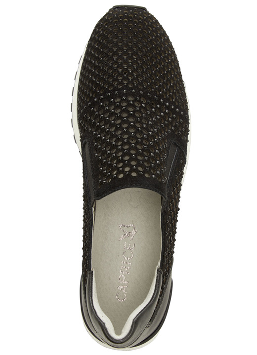 - Caprice Slipper mit Glitzersteinchen, in Größe 036 bis 042, in Farbe SCHWARZ Ansicht 2