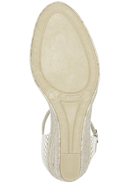 Sandaletten & Pantoletten - Sandalette aus Textilmaterial Ansicht 6 Sandaletten & Pantoletten - Sandalette aus Textilmaterial, in Größe 036 bis 042, in Farbe ECRU-BLAU Ansicht 6