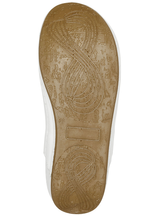 - Andrea Conti Clog aus weichem Nappaleder, in Größe 037 bis 041, in Farbe WEISS Ansicht 3