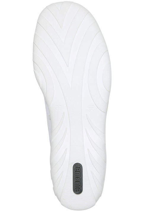 Stiefel & Stiefeletten - Remonte Schnür-Bootie aus bedrucktem und metallisch schimmerndem Synthetikmaterial, in Größe 036 bis 042, in Farbe WEISS-PUDERROSÉ Ansicht 3