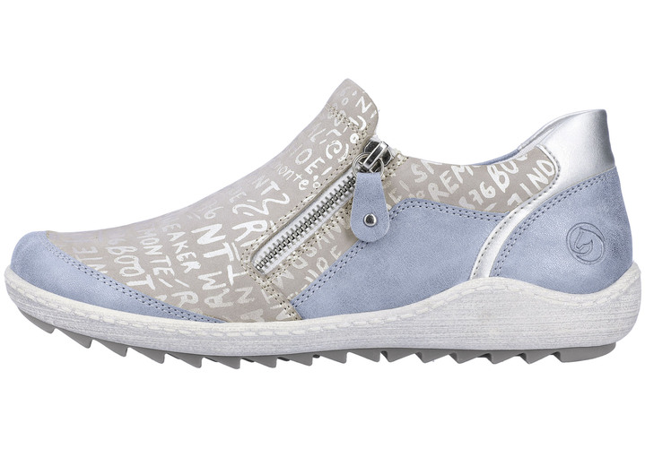 Slipper & Schnürschuhe - Remonte Slipper mit herausnehmbarer Einlage Ansicht 8 Slipper & Schnürschuhe - Remonte Slipper mit herausnehmbarer Einlage, in Größe 036 bis 042, in Farbe BLEU-SILBERGRAU Ansicht 8