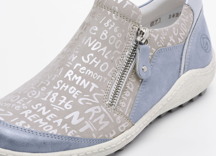 Slipper & Schnürschuhe - Remonte Slipper mit herausnehmbarer Einlage, in Größe 036 bis 042, in Farbe BLEU-SILBERGRAU Ansicht 6