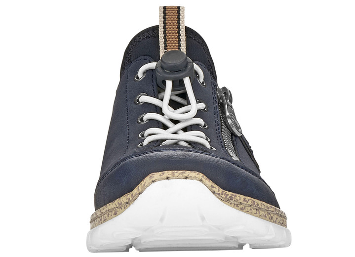Slipper & Schnürschuhe - Rieker, sportliche Damen-Sneaker, mit MemoSoft Decksohle, in Größe 036 bis 042, in Farbe DUNKELBLAU Ansicht 8