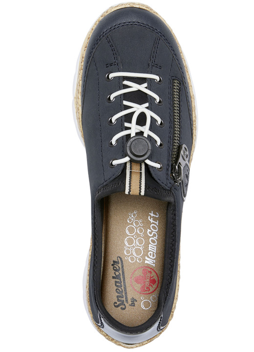 Slipper & Schnürschuhe - Rieker, sportliche Damen-Sneaker, mit MemoSoft Decksohle, in Größe 036 bis 042, in Farbe DUNKELBLAU Ansicht 2