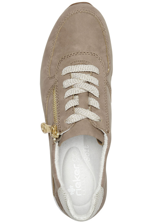 - Rieker Sneaker mit seitlichem Reißverschluss, in Größe 036 bis 042, in Farbe SAND Ansicht 2