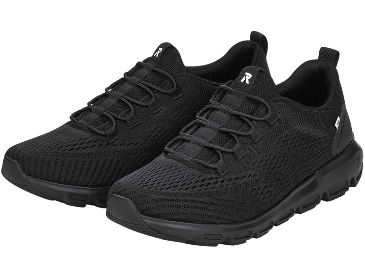 - Rieker Sneaker mit elastischer Zierschnürung, in Größe 036 bis 043, in Farbe SCHWARZ Ansicht 4