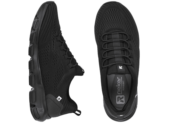 - Rieker Sneaker mit elastischer Zierschnürung, in Größe 036 bis 043, in Farbe SCHWARZ Ansicht 5