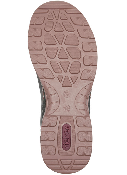 Sport- & Freizeitschuhe - Rieker Sneaker mit herausnehmbarer MemoSoft-Textileinlage, in Größe 036 bis 043, in Farbe GRAU Ansicht 3