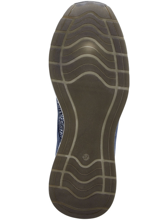 Slipper & Schnürschuhe - ELENA EDEN Schnürschuh mit glänzend bedrucktem Elastikmaterial Ansicht 3 Slipper & Schnürschuhe - ELENA EDEN Schnürschuh mit glänzend bedrucktem Elastikmaterial, in Größe 036 bis 042, in Farbe BLAU Ansicht 3