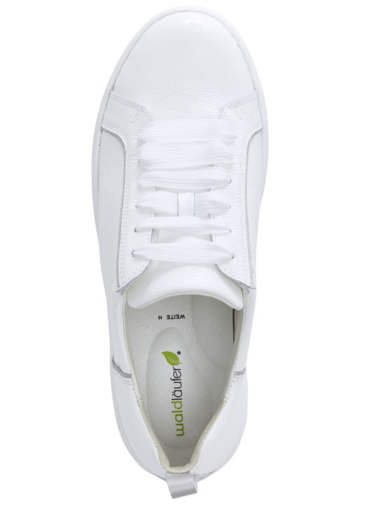 Slipper & Schnürschuhe - Waldläufer, trendige Damen-Schnürschuhe, Weite H, mit herausnehmbarem Fußbett, in Größe 3 1/2 bis 8, in Farbe WEISS Ansicht 2
