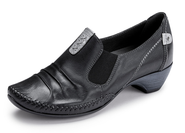 Pumps & Ballerina - ELENA EDEN, stilvolle Damen-Pumps, Weite G, mit herausnehmbares Fußbett Ansicht 4 Pumps & Ballerina - ELENA EDEN, stilvolle Damen-Pumps, Weite G, mit herausnehmbares Fußbett, in Größe 036 bis 042, in Farbe BLAU Ansicht 4