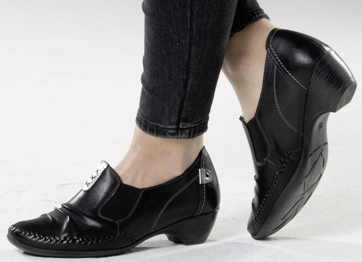 Pumps & Ballerina - ELENA EDEN, stilvolle Damen-Pumps, Weite G, mit herausnehmbares Fußbett, in Größe 036 bis 042, in Farbe BLAU Ansicht 7