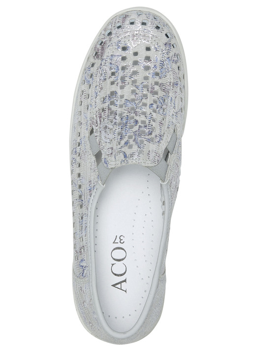 Slipper & Schnürschuhe - ELENA EDEN, sommerliche Damen-Slipper, Weite G, mit herausnehmbarem Fußbett, in Größe 036 bis 042, in Farbe JEANS Ansicht 5