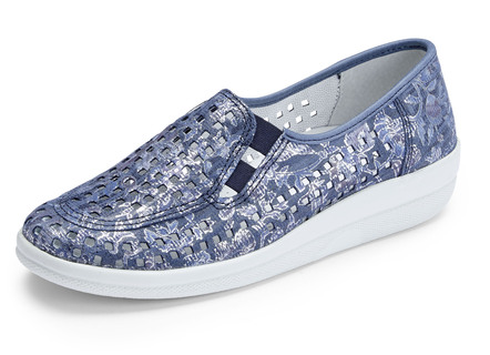 ELENA EDEN, sommerliche Damen-Slipper, Weite G, mit herausnehmbarem Fußbett