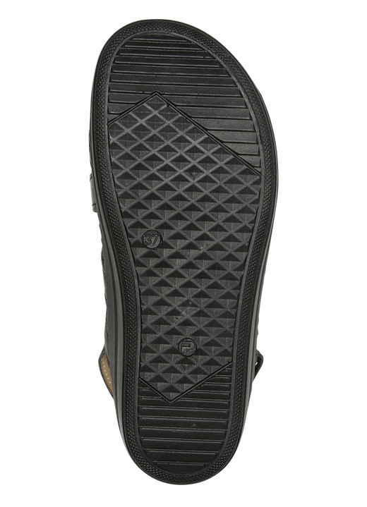 - Gemini Sandale aus schattiertem Rind-Nappaleder, in Größe 036 bis 042, in Farbe SCHWARZ Ansicht 3